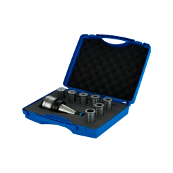 High Precision Power Chuck DIN 2080 SK40 Form A EKS 20 (6-20)  65 Set (Plastic Box) (401.03.20.65.N) Ø6-8-10 12-16 (5x)